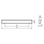 Uchwyt meblowy UC12, aluminium, 192 mm ( Na zamówienie ) Uchwyt meblowy UC12, aluminium, 192 mm ( Na zamówienie )