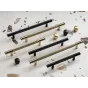 Uchwyt Meblowy Reling Industrial Gold, L-128mm, złoty MAT Uchwyt Meblowy Reling Industrial Gold, L-128mm, złoty MAT