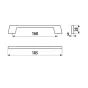 Uchwyt meblowy UU55, 128mm, czarny MAT Uchwyt meblowy UU55, 128mm, czarny MAT