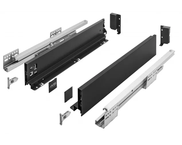 Szuflada AXISPRO, niska H-84mm, 250mm, czarny Szuflada AXISPRO, niska H-84mm, 250mm, czarny