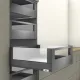 Szuflada MERIVOBOX 500 40kg WYSOKA E WEWNĘTRZNA BOXCOVER + SZKŁO + RELING OG-M ANTRACYT