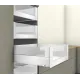 Szuflada MERIVOBOX 500 40kg WYSOKA E WEWNĘTRZNA BOXCOVER + SZKŁO + SZKŁO FRONT SW-M BIAŁA