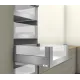 Szuflada MERIVOBOX 500 40kg WYSOKA E WEWNĘTRZNA BOXCOVER + SZKŁO + SZKŁO FRONT IG-M SZARA