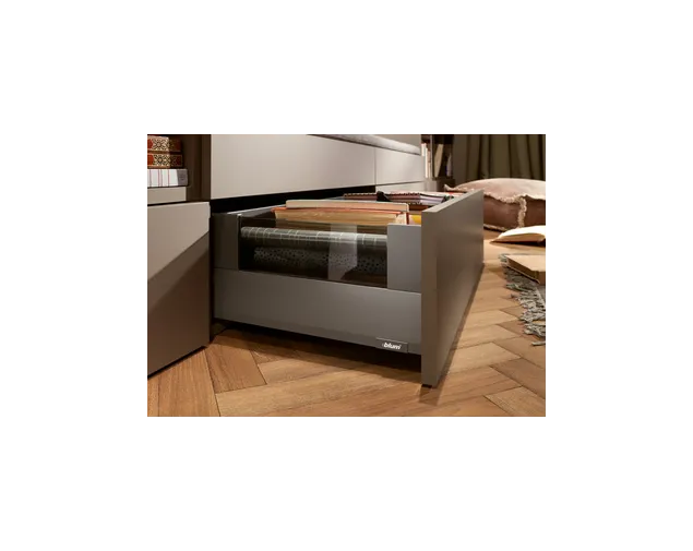 Szuflada MERIVOBOX E 450 40kg WYSOKA + BOXCOVER+SZKŁO IG-M SZARA Szuflada MERIVOBOX E 450 40kg WYSOKA + BOXCOVER+SZKŁO IG-M SZARA