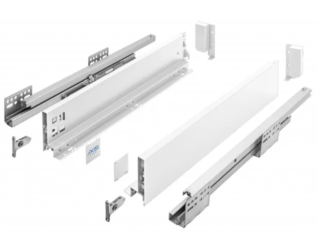 Szuflada AXISPRO, niska H-84mm, 250mm, biała Szuflada AXISPRO, niska H-84mm, 250mm, biała
