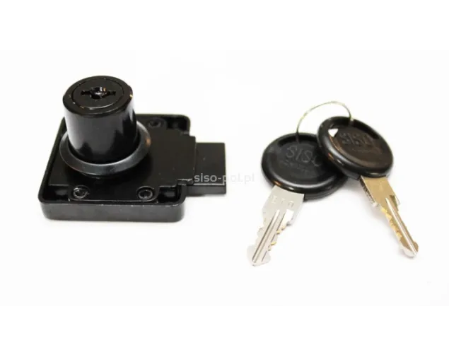Zamek meblowy kwadratowy SISO X-850 czarny 14.01.067-0 Zamek meblowy kwadratowy SISO X-850 czarny 14.01.067-0