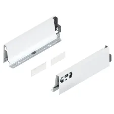 Boki szuflady tandembox L-270, M(83.6 mm),+ zaślepki, wys.83mm, (P+L), biały