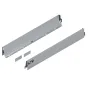 Boki szuflady tandembox L-600, M(83.6 mm) + zaślepki, wys.83mm, (P+L), srebrny/szary