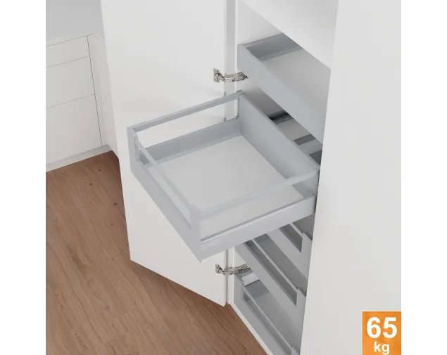 Szuflada wewnętrzna TandemBox Antaro 450mm - wysoka wys. D, szara, 65kg Szuflada wewnętrzna TandemBox Antaro 450mm - wysoka wys. D, szara, 65kg