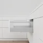 Szuflada TandemBox Antaro L-450, wysoka D, (203 mm), bok M (83.6 mm), reling, szara, blumotion Szuflada TandemBox Antaro L-450, wysoka D, (203 mm), bok M (83.6 mm), reling, szara, blumotion