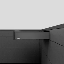 SZUFLADA LEGRABOX PURE, 500MM - NISKA, WYS. M(90,5 mm), ANTRACYT