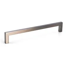 Uchwyt meblowy UN34, 256 mm, stal szlifowana (Na zamówienie)