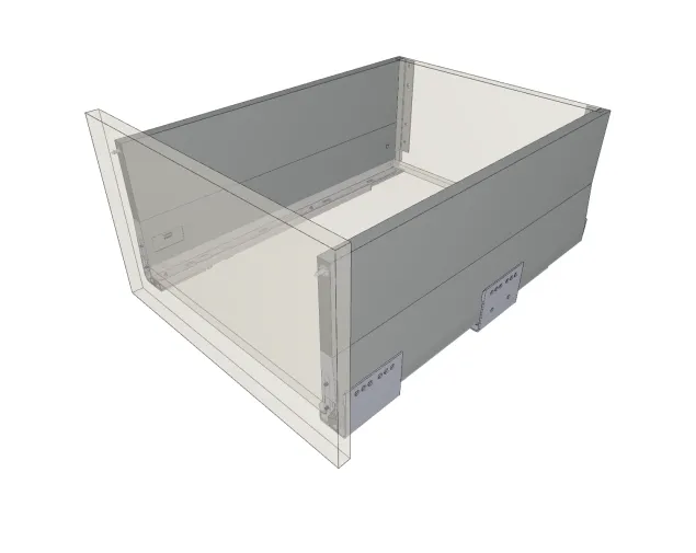 Szuflada MERIVOBOX WYS.E 500 40kg WYSOKA + BOXCAP IG-M SZARA Szuflada MERIVOBOX WYS.E 500 40kg WYSOKA + BOXCAP IG-M SZARA