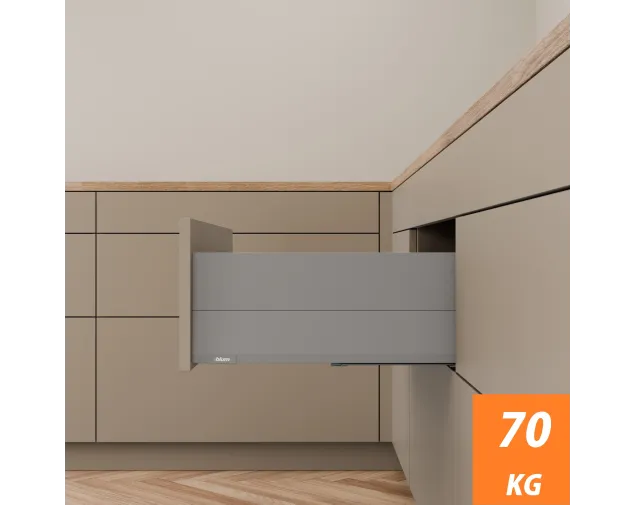 Szuflada MERIVOBOX E 500 70kg WYSOKA + BOXCAP IG-M SZARA Szuflada MERIVOBOX E 500 70kg WYSOKA + BOXCAP IG-M SZARA