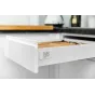 Szuflada ModernBox kwadratowy, 450 mm, średnia H135, srebrna