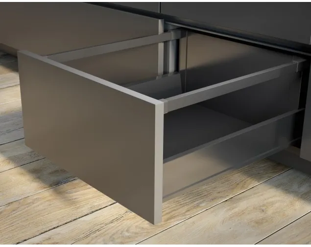 Szuflada ModernBox Pro, Wysoka H199, 350 mm, Antracyt