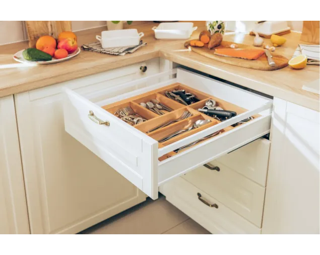 Szuflada ModernBox Pro, Średnia H135, 350 mm, biała Szuflada ModernBox Pro, Średnia H135, 350 mm, biała