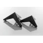 Nóżka meblowa GTV STAR, H-125 mm, stal, czarny mat Nóżka meblowa GTV STAR, H-125 mm, stal, czarny mat