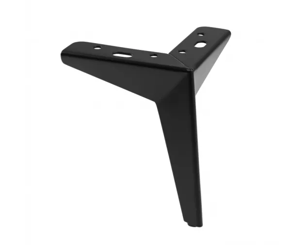 Nóżka meblowa GTV STAR, H-155 mm, stal, czarny mat Nóżka meblowa GTV STAR, H-155 mm, stal, czarny mat