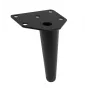 Nóżka meblowa GTV ANCHOR, H-100 mm, stal, czarny mat Nóżka meblowa GTV ANCHOR, H-100 mm, stal, czarny mat