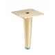 Nóżka meblowa GTV SPIRE, H-130 mm, stal, złoto szczotkowane