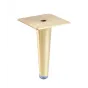 Nóżka meblowa GTV SPIRE, H-130 mm, stal, złoto szczotkowane Nóżka meblowa GTV SPIRE, H-130 mm, stal, złoto szczotkowane