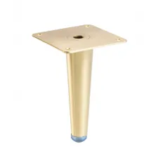 Nóżka meblowa GTV SPIRE, H-130 mm, stal, złoto szczotkowane