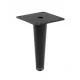 Nóżka meblowa GTV SPIRE, H-130 mm, stal, czarny mat