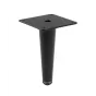 Nóżka meblowa GTV SPIRE, H-130 mm, stal, czarny mat Nóżka meblowa GTV SPIRE, H-130 mm, stal, czarny mat