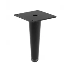 Nóżka meblowa GTV SPIRE, H-130 mm, stal, czarny mat