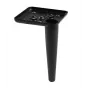 Nóżka meblowa GTV SQUARE, H-150 mm, stal, czarny mat Nóżka meblowa GTV SQUARE, H-150 mm, stal, czarny mat