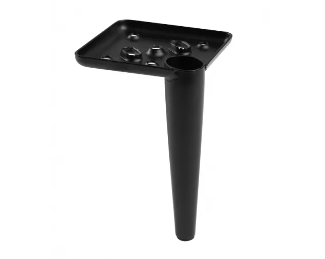 Nóżka meblowa GTV SQUARE, H-150 mm, stal, czarny mat Nóżka meblowa GTV SQUARE, H-150 mm, stal, czarny mat
