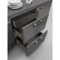 Zestaw - Szuflada dwuścienna LineaBox, 500mm, wys.104mm, Titanium
