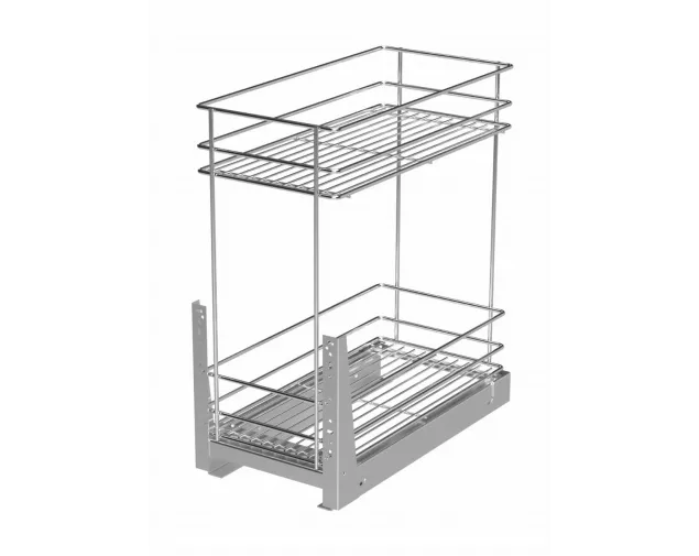 Cargo Mini, 600 mm, 2 półki, srebrne, cichy domyk Cargo Mini, 600 mm, 2 półki, srebrne, cichy domyk