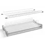 Ociekarka GTV BASIC 1, dwupoziomowa, szafka 900, do płyty 16-18 mm, 1x tacka, biały