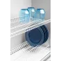 Ociekarka GTV BASIC 1, dwupoziomowa, szafka 900, do płyty 16-18 mm, 1x tacka, biały