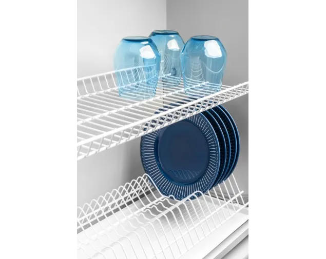Ociekarka GTV BASIC 1, dwupoziomowa, szafka 900, do płyty 16-18 mm, 1x tacka, biały