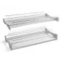 Ociekarka GTV BASIC 3, dwupoziomowa, szafka 900, do płyty 16-18 mm, 2x tacka, chrom Ociekarka GTV BASIC 3, dwupoziomowa, szafka 900, do płyty 16-18 mm, 2x tacka, chrom