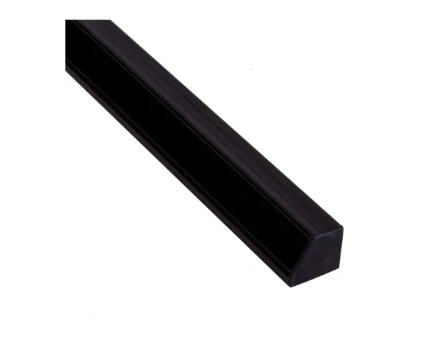 Profil LED Triline mini kątowy, czarny, 2mb, klosz czarny (na zam&oacute;wienie)