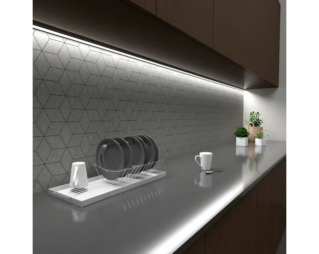Profil LED Triline mini kątowy, czarny, 2mb, klosz czarny (na zam&oacute;wienie)