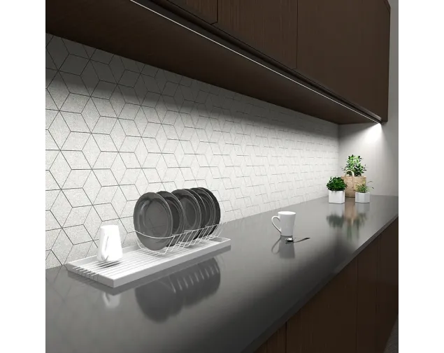 Profil LED Triline mini kątowy, czarny, 2mb, klosz czarny (na zam&oacute;wienie)