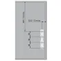 ZESTAW AVENTOS HK-TOP SIŁ.22K2500 WSP. 930-2800 PŁYTA, zaślepka jasnoszara/inox