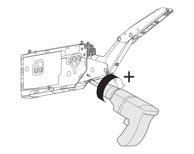 ZESTAW AVENTOS HK-TOP Z TIP ON SIŁ.22K2900T WSP.3200-9000 PŁYTA, zaślepka ciemnoszara/inox