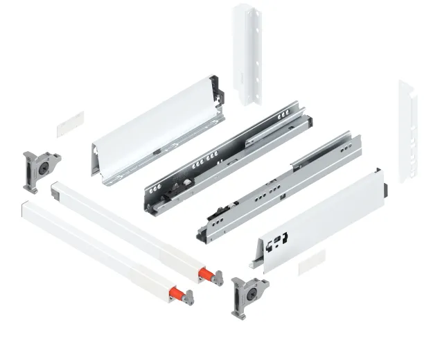 Szuflada TandemBox Antaro L-350, wysoka D, (203 mm), bok M (83.6 mm), reling, biała, blumotion Szuflada TandemBox Antaro L-350, wysoka D, (203 mm), bok M (83.6 mm), reling, biała, blumotion