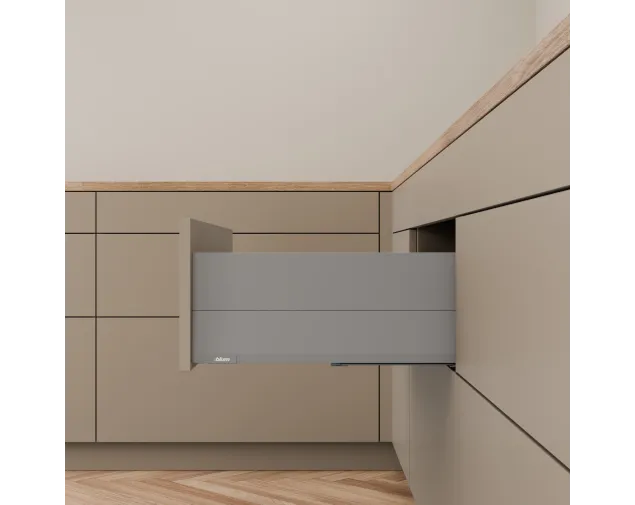 Szuflada MERIVOBOX E 550 70kg WYSOKA + BOXCAP IG-M SZARA
