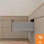 Szuflada MERIVOBOX E 450 70kg WYSOKA + BOXCAP IG-M SZARA