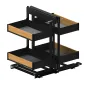CARGO Corner Comfort Linia Maxima PURO 1000 mm LEWY MET/DREWNO CZARNY MAT/DĄB (NA ZAM&Oacute;WIENIE)