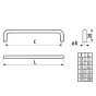Uchwyt meblowy US10, czarny super mat, 160 mm Uchwyt meblowy US10, czarny super mat, 160 mm