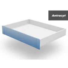 Zestaw do szuflady wewnętrznej AXIS PRO, niskiej H84mm, panel + złączki, Antracyt