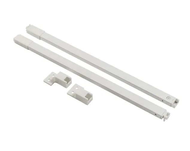 Reling wzdłużny kwadratowy do szuflad AXIS PRO, 400 mm, biały Reling wzdłużny kwadratowy do szuflad AXIS PRO, 400 mm, biały